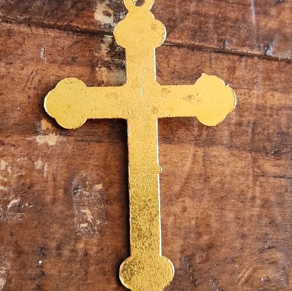 White & Gold Tone "Purity" Catholic Religious Christianity Rosary necklace. - Picture 3 of 6